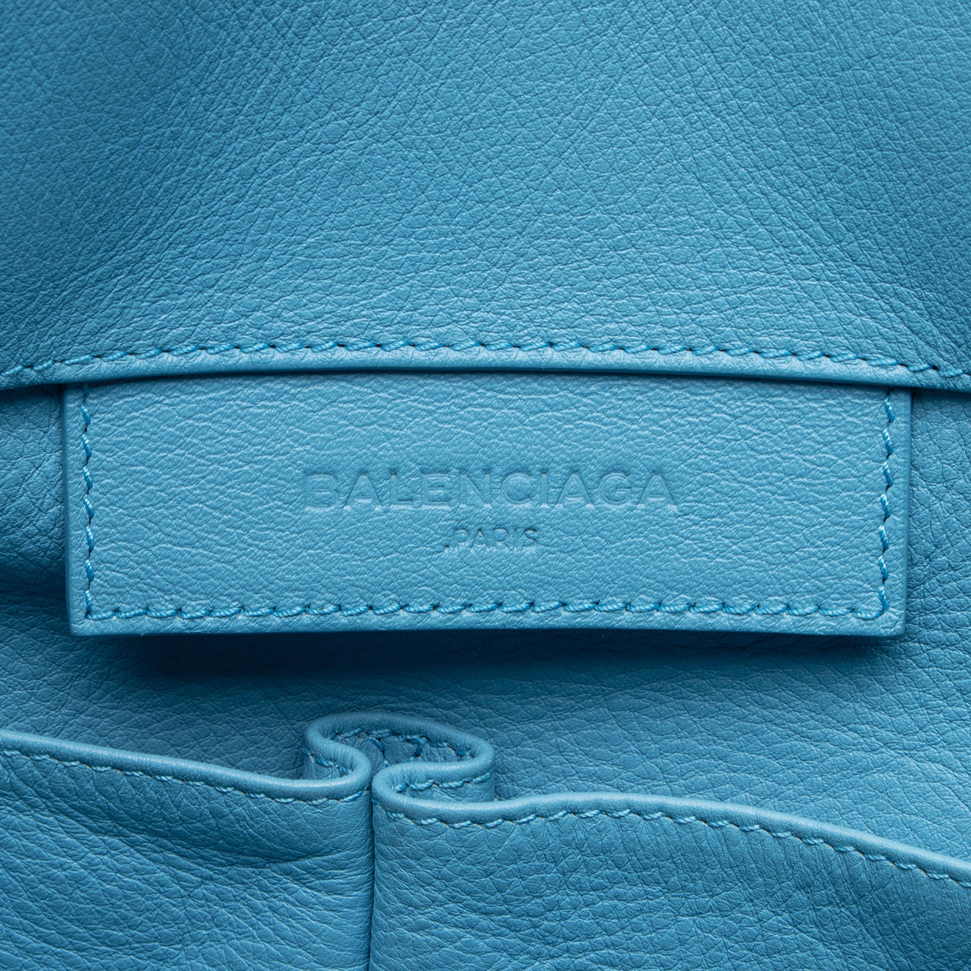 Balenciaga Calfskin Papier A5 Zip Around Tote