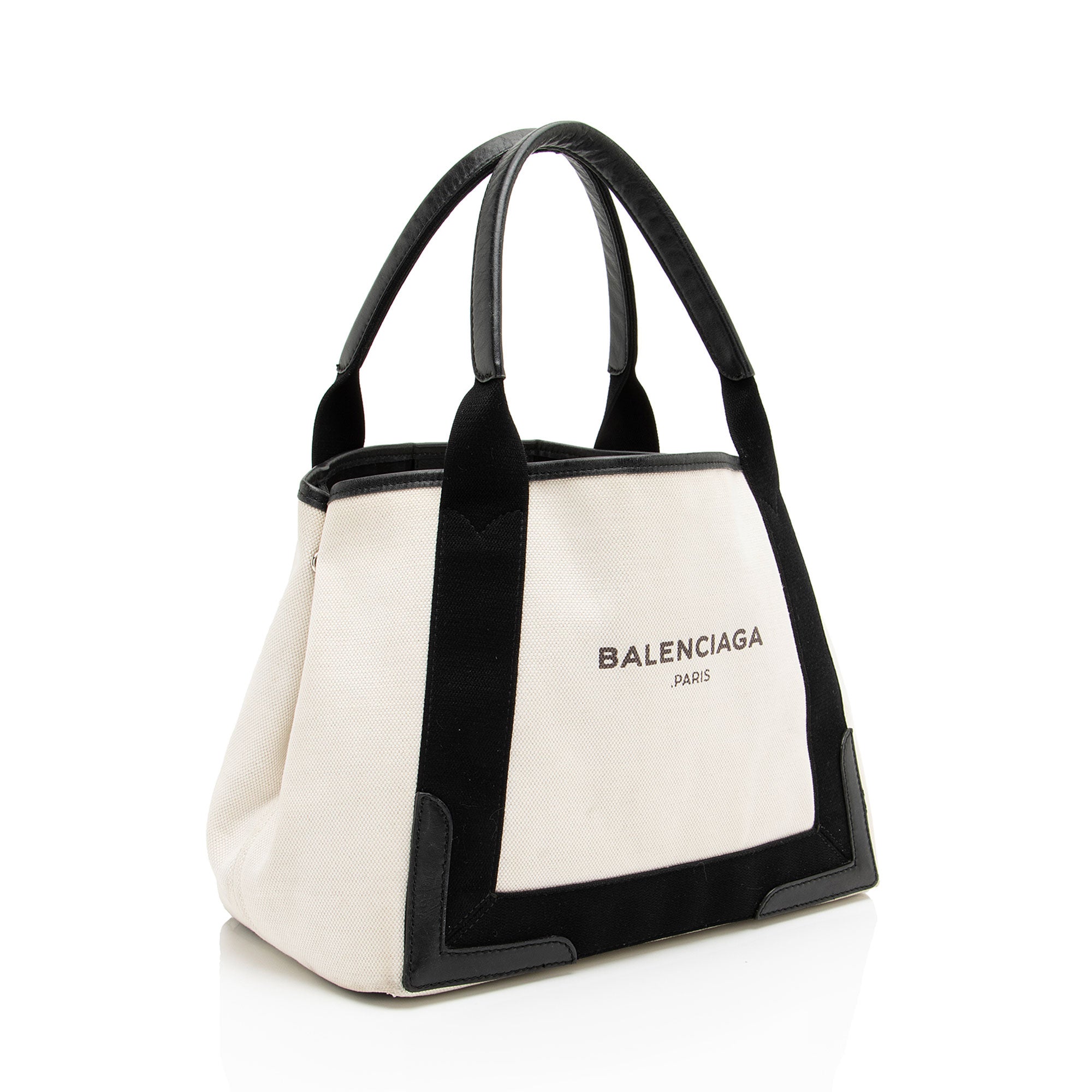 Balenciaga Canvas Logo Cabas Small Tote