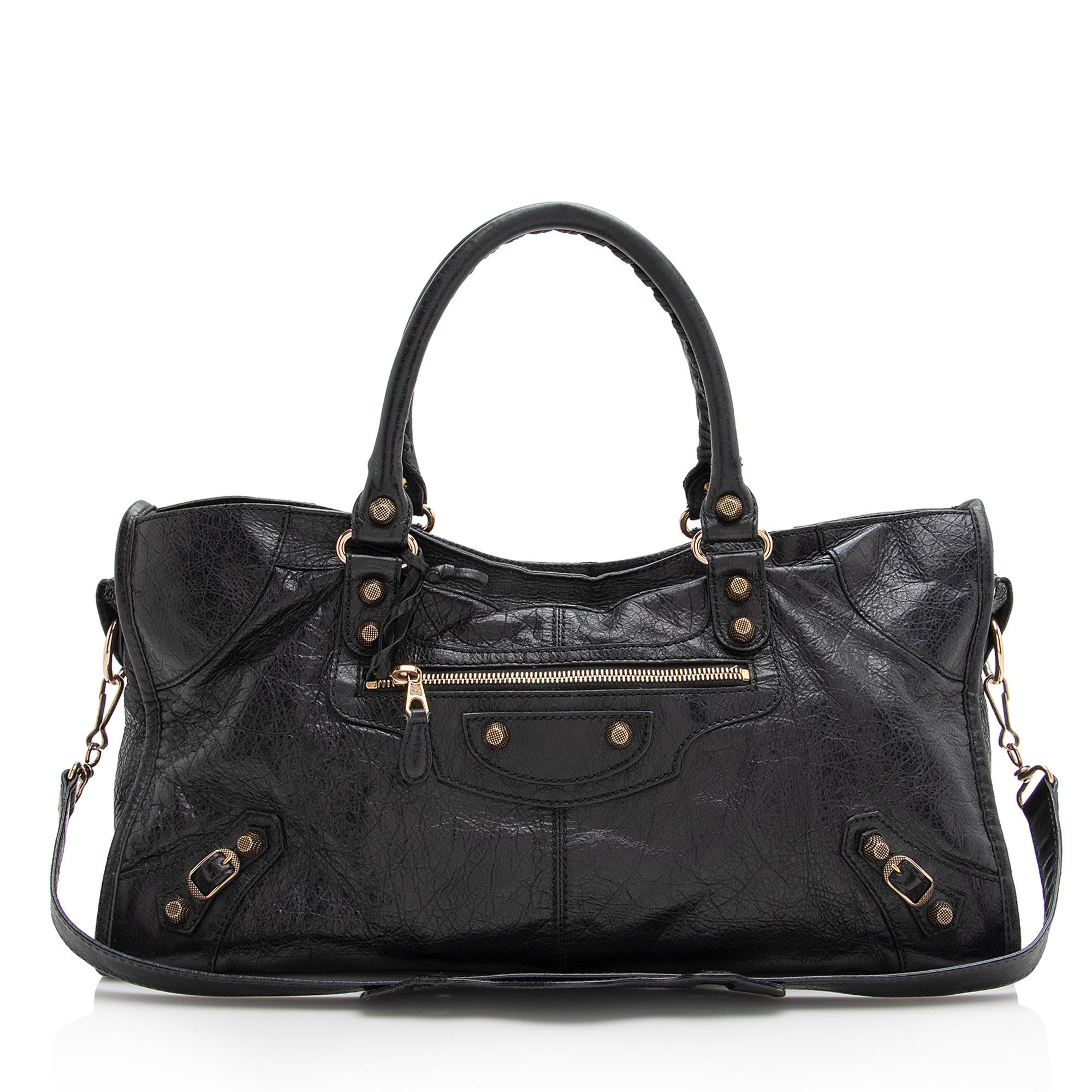 Balenciaga Chevre Giant 12 Part Time Satchel (SHF-22671)