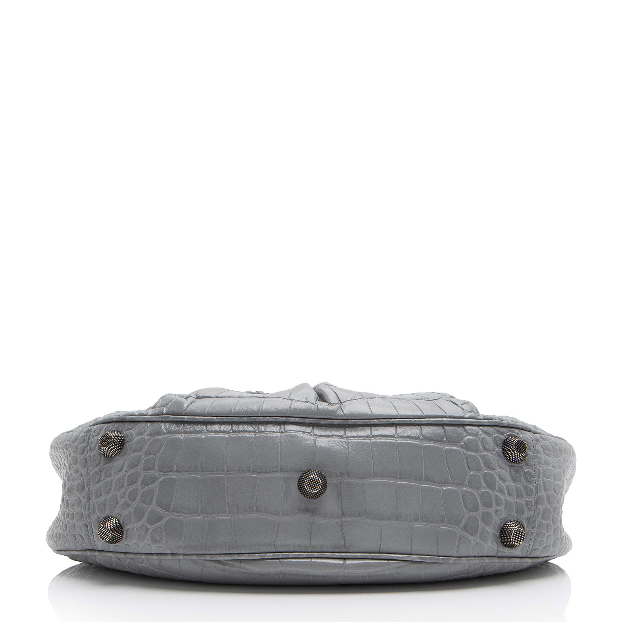 Balenciaga Croc Embossed Le Cagole Small Shoulder Bag