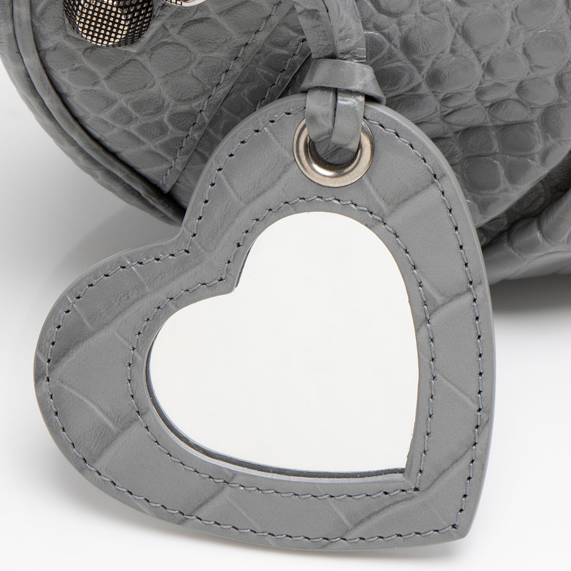 Balenciaga Croc Embossed Le Cagole Small Shoulder Bag