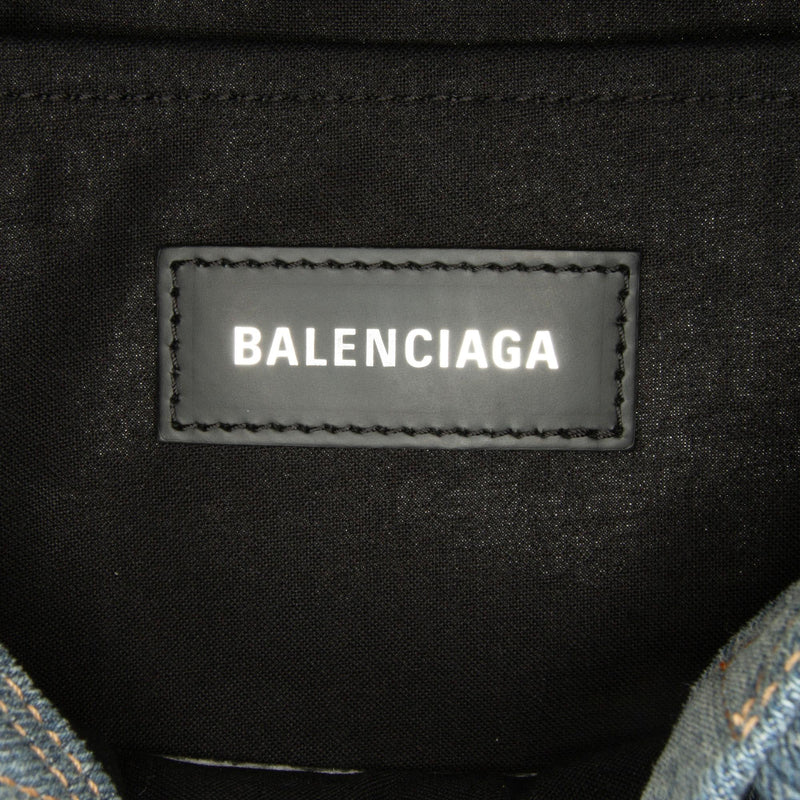Balenciaga Denim Hardware Satchel (SHG-jA38YB)