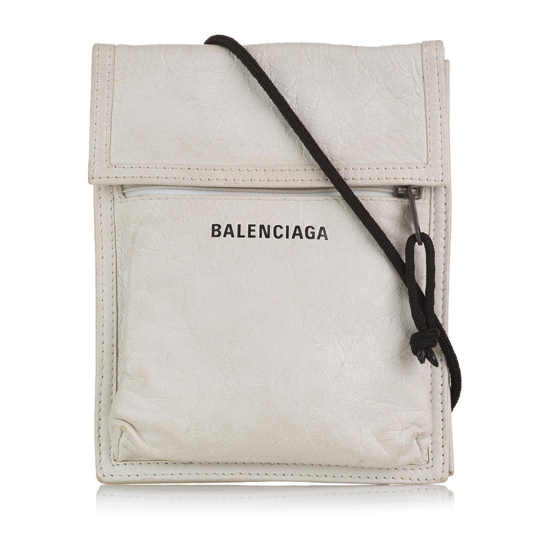 Balenciaga explorer pouch leather hot sale
