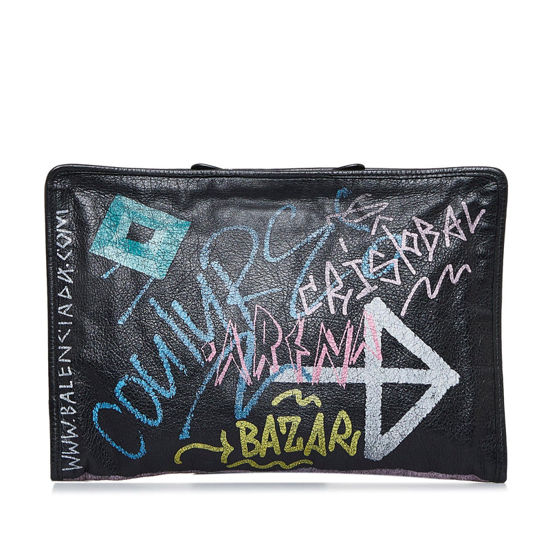 BALENCIAGA GRAFFITI CITY TOTE MEDIUM PRE-OWNED GENTLY USED EXCELLENT  CONDITION