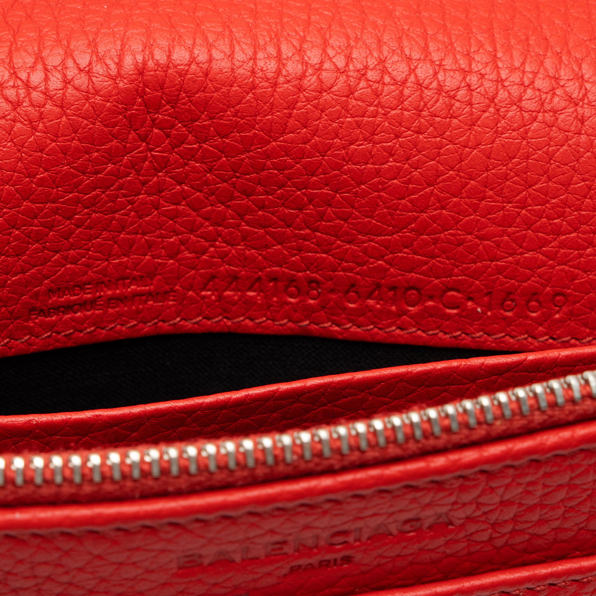 Balenciaga Grained Calfskin Classic City Wallet on Chain