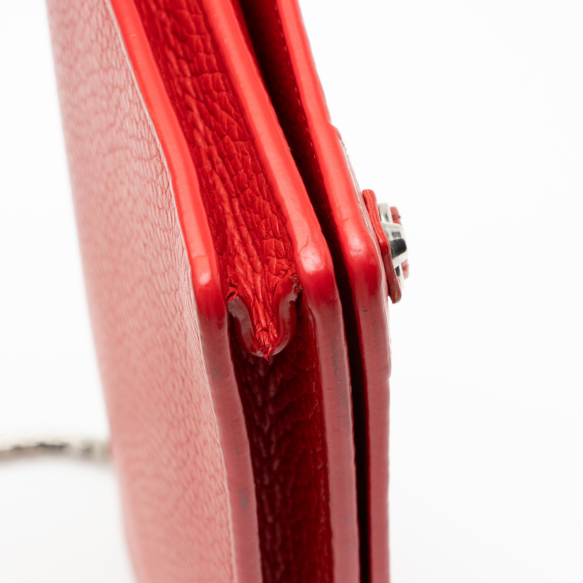 Balenciaga Grained Calfskin Classic City Wallet on Chain
