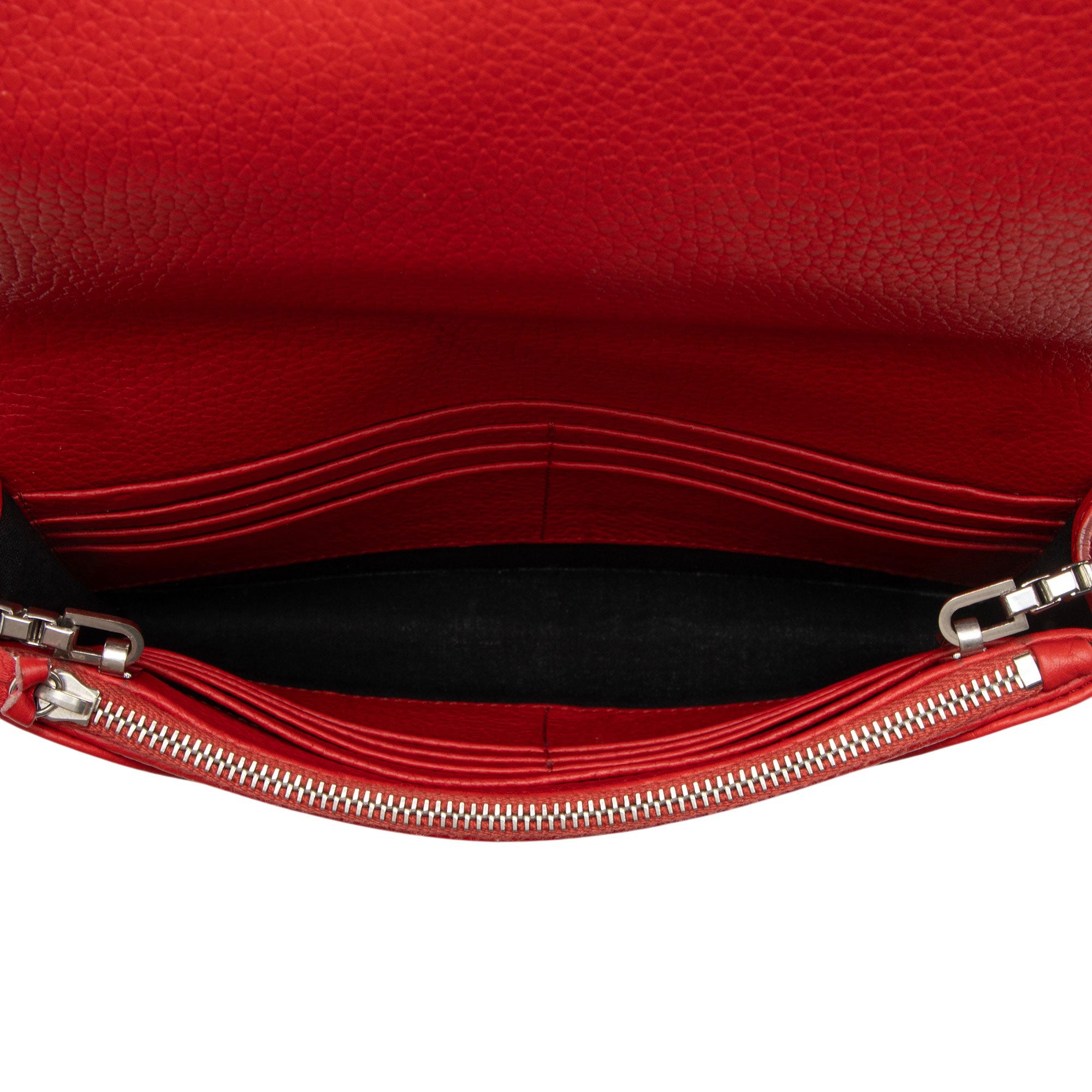 Balenciaga Grained Calfskin Classic City Wallet on Chain