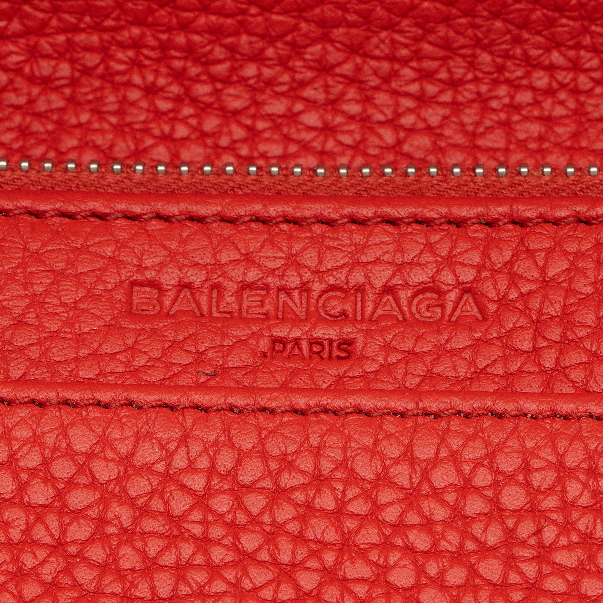 Balenciaga Grained Calfskin Classic City Wallet on Chain