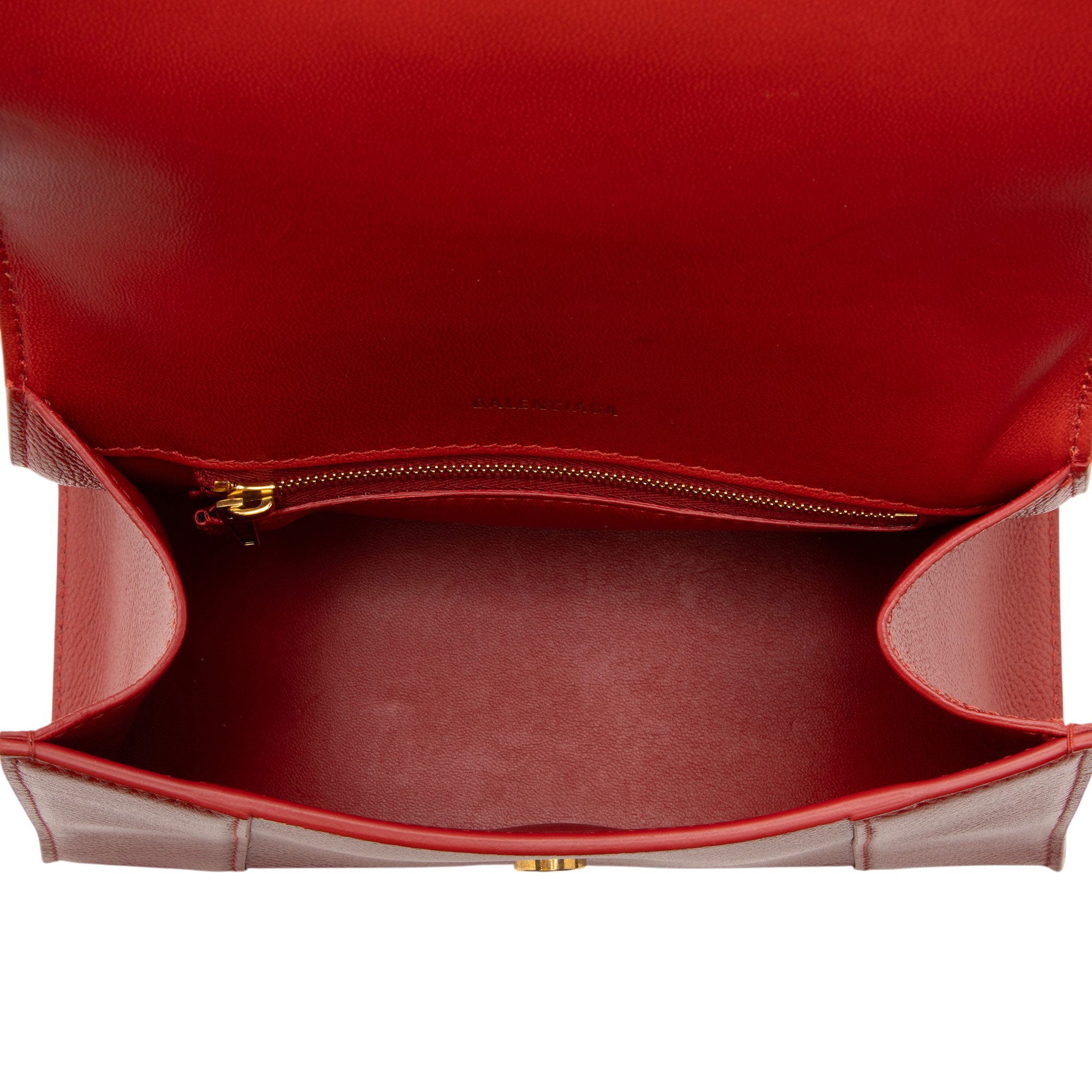 Balenciaga Grained Calfskin Hourglass Small Top Handle