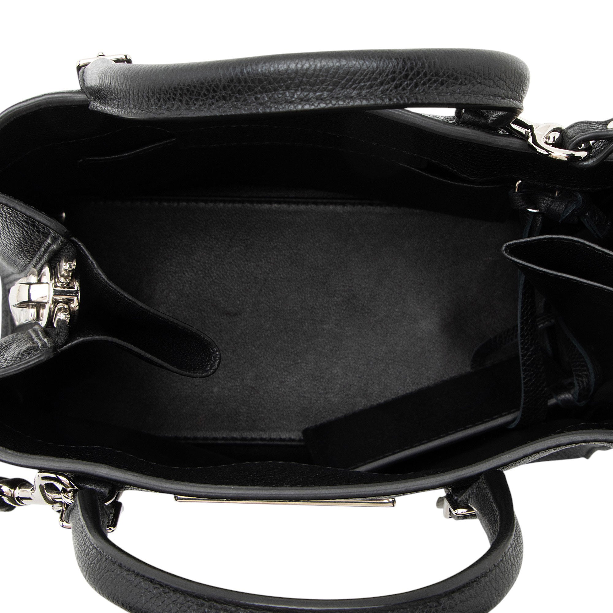 Balenciaga Grained Calfskin Papier A6 Zip Around Small Tote