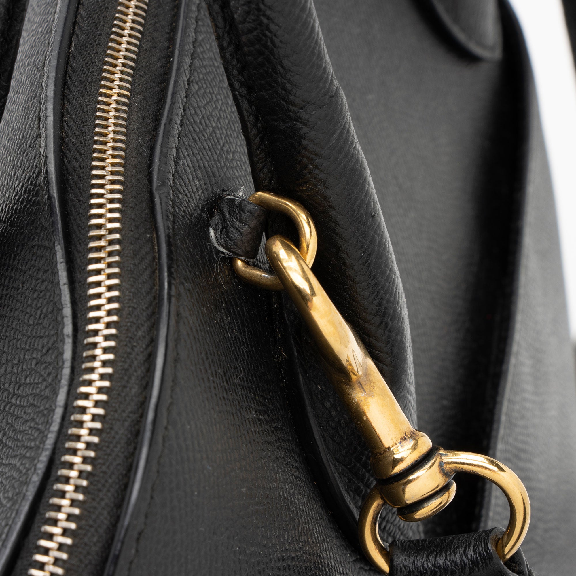 Balenciaga Grained Calfskin Ville Medium Top Handle Bag (SHF