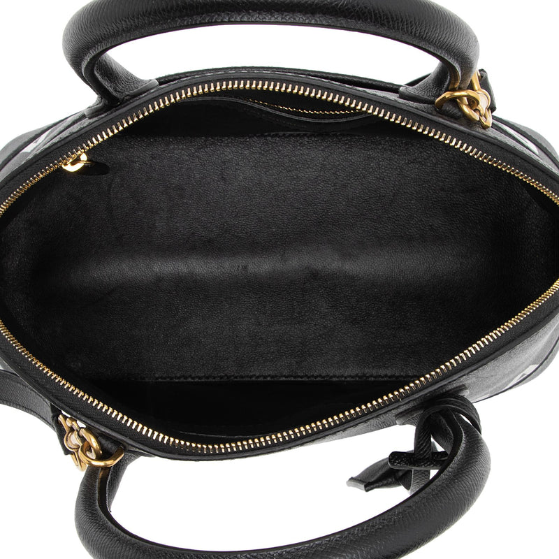 Balenciaga Grained Calfskin Ville Small Top Handle Bag (SHF-GKQvmA)