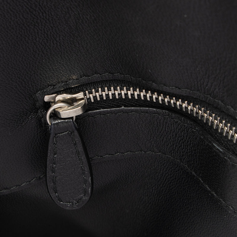 Balenciaga Grained Calfskin Ville Small Top Handle Bag (SHF-qe8paK)