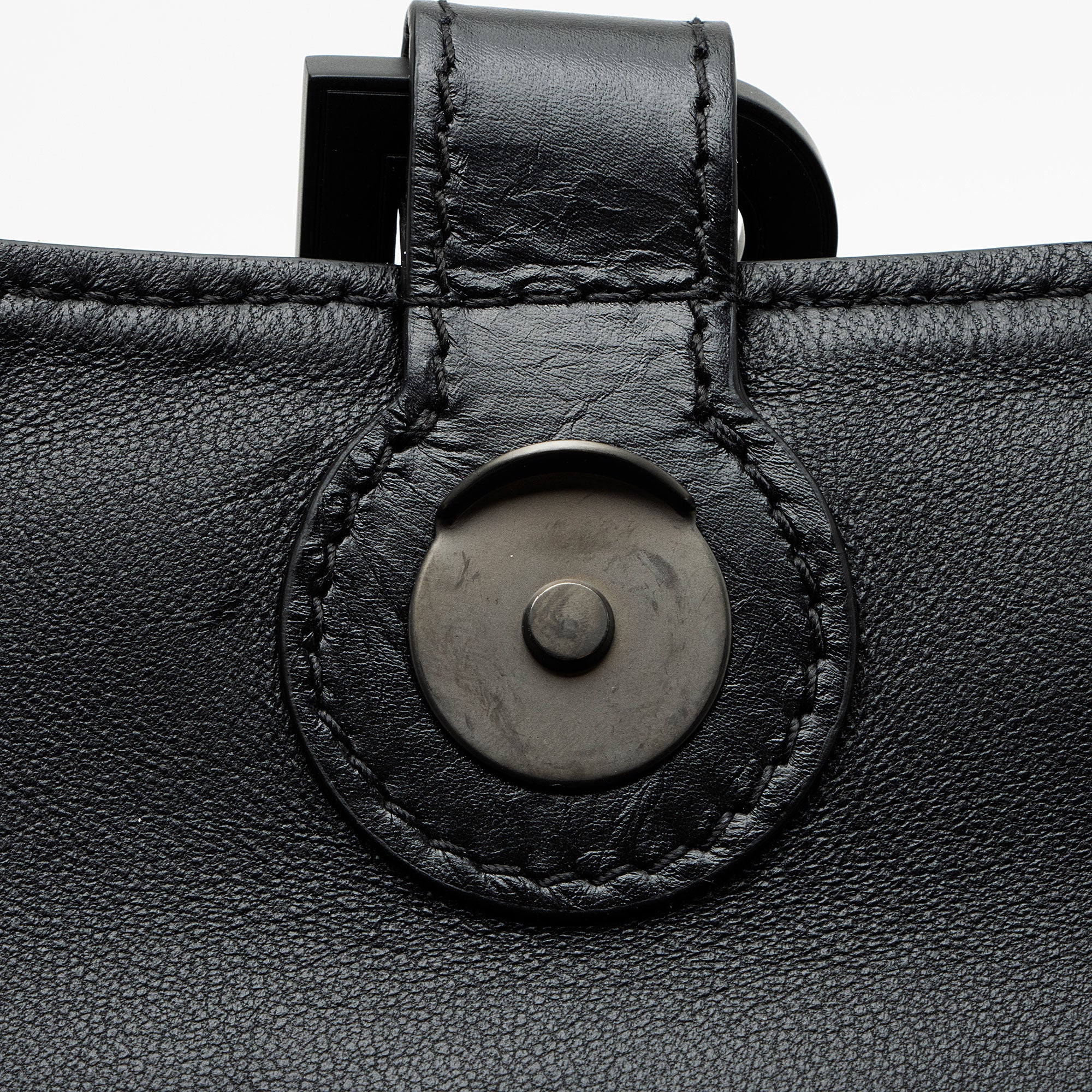Balenciaga Quilted Leather Crush Medium Shoulder Bag