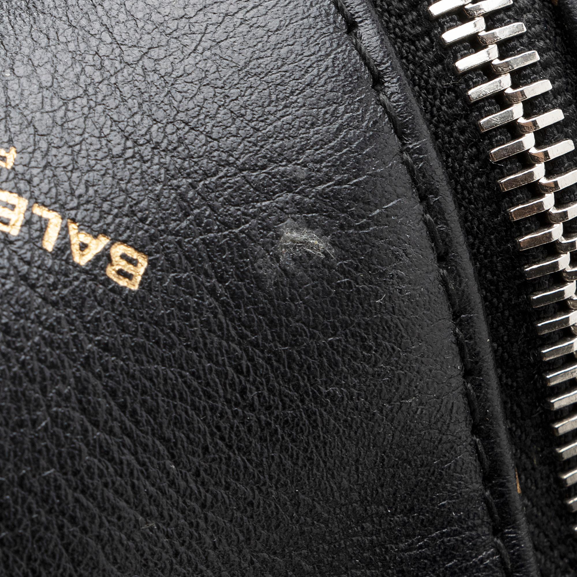 Balenciaga Leather Logo Bazar Large Tote (SHF-22215)