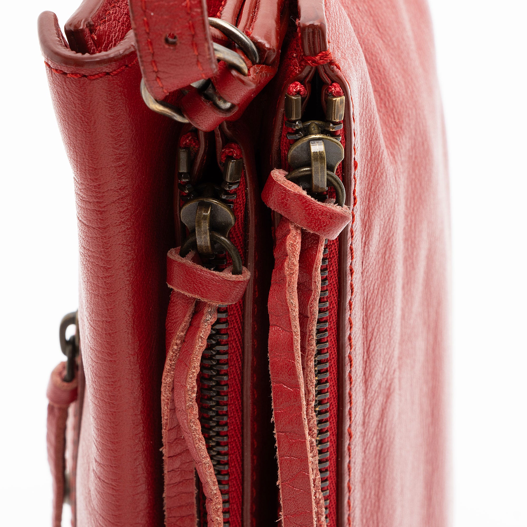 Balenciaga Leather Papier Triple Crossbody