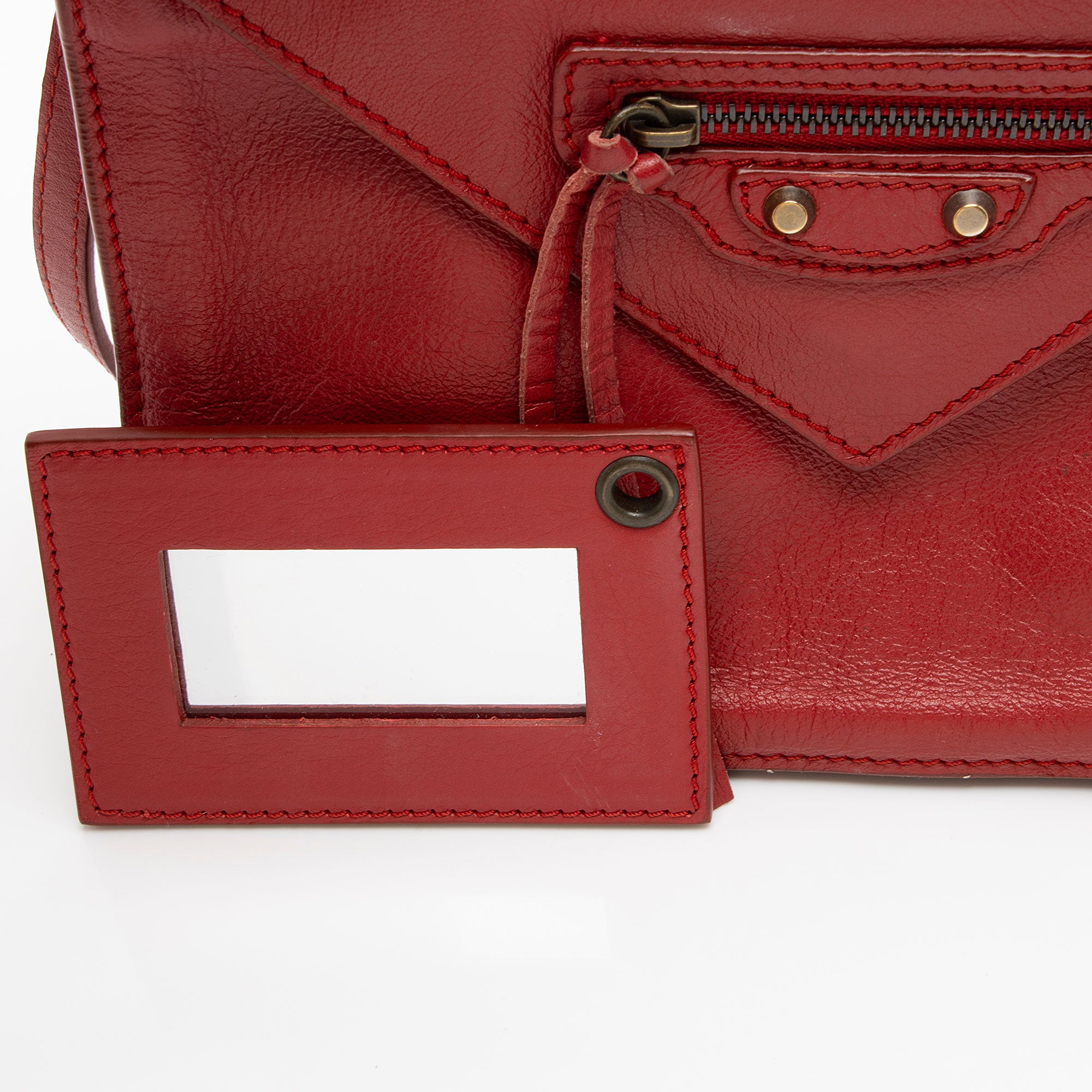 Balenciaga Leather Papier Triple Crossbody