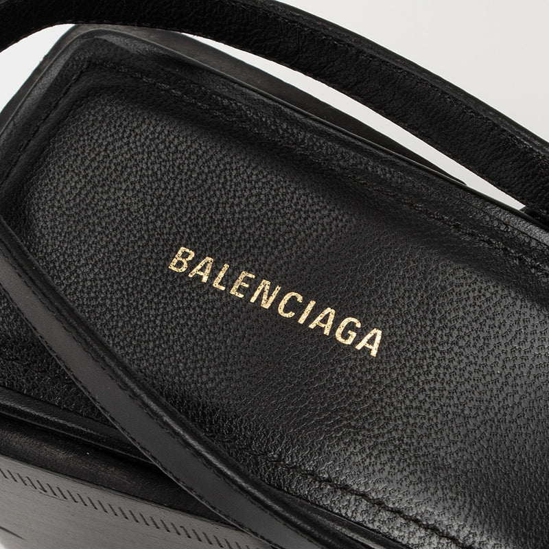 Balenciaga Leather Square Toe Slingback Pumps - Size 6 / 36 (SHF-ILGegn)