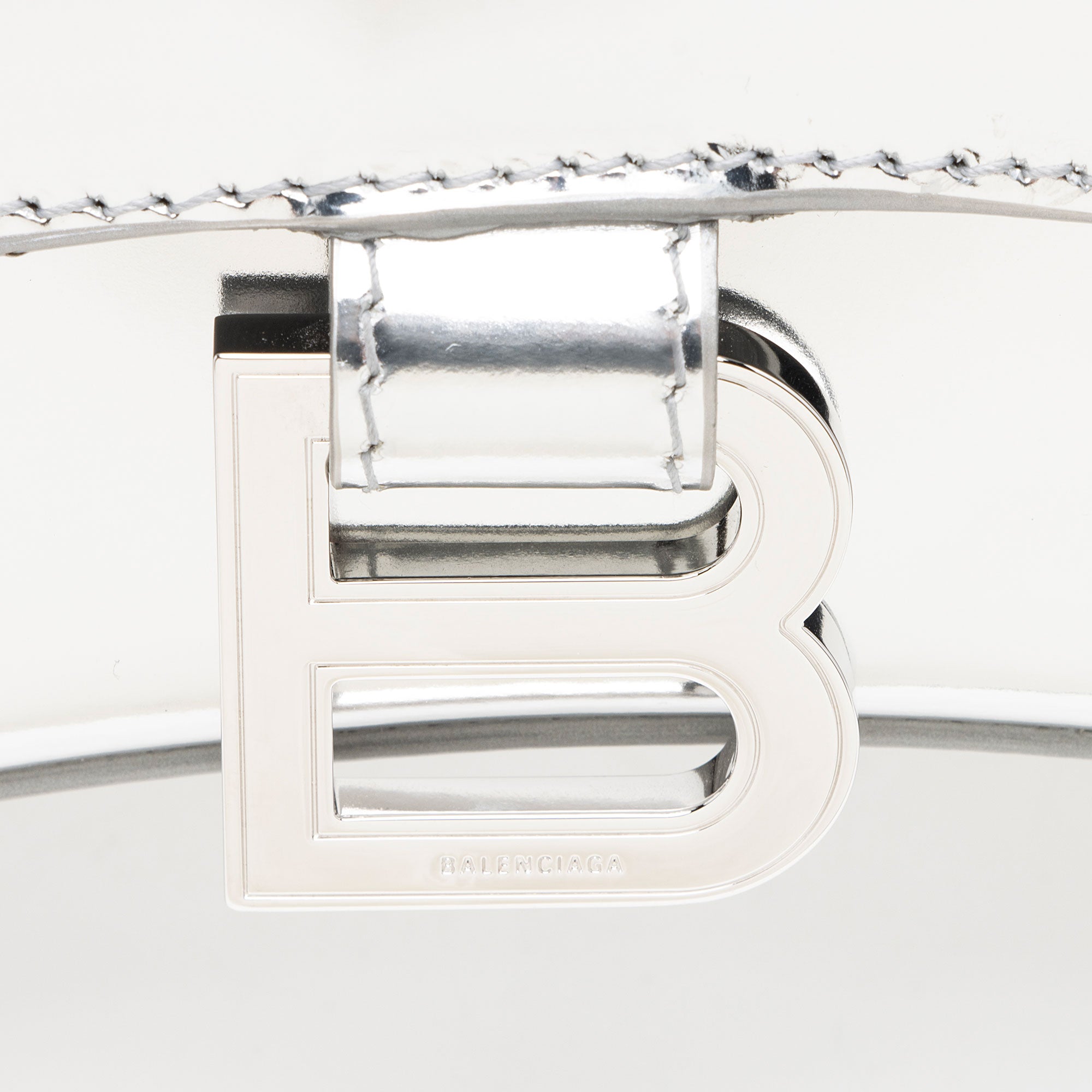 Balenciaga Metallic Calfskin Hourglass XS Top Handle