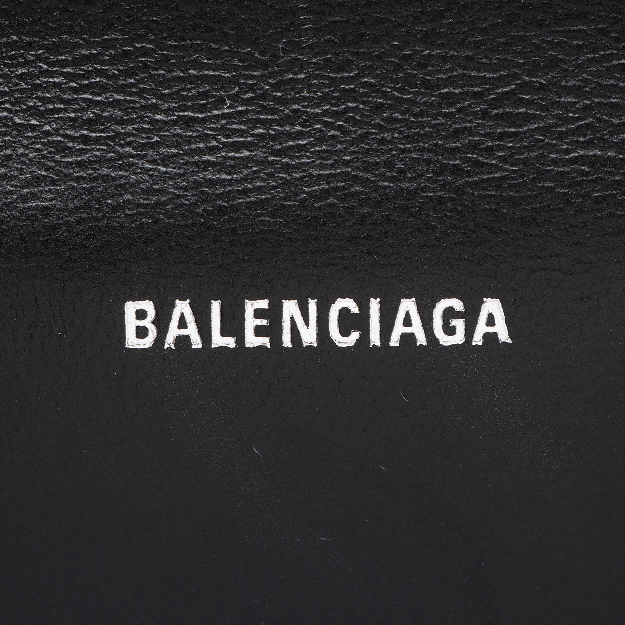 Balenciaga Metallic Croc Embossed Calfskin Hourglass XS Top Handle