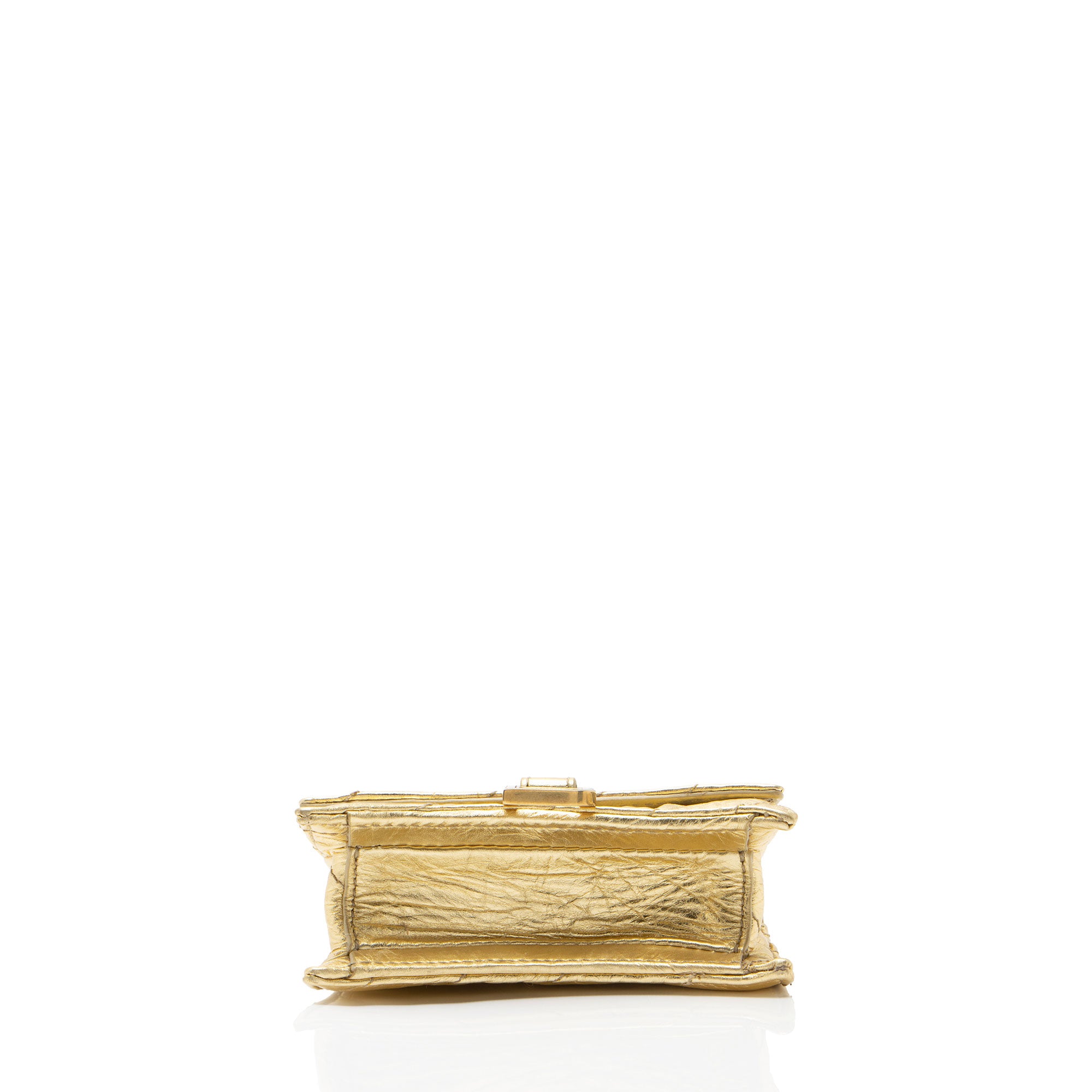Balenciaga Metallic Quilted Calfskin Crush Mini Shoulder Bag