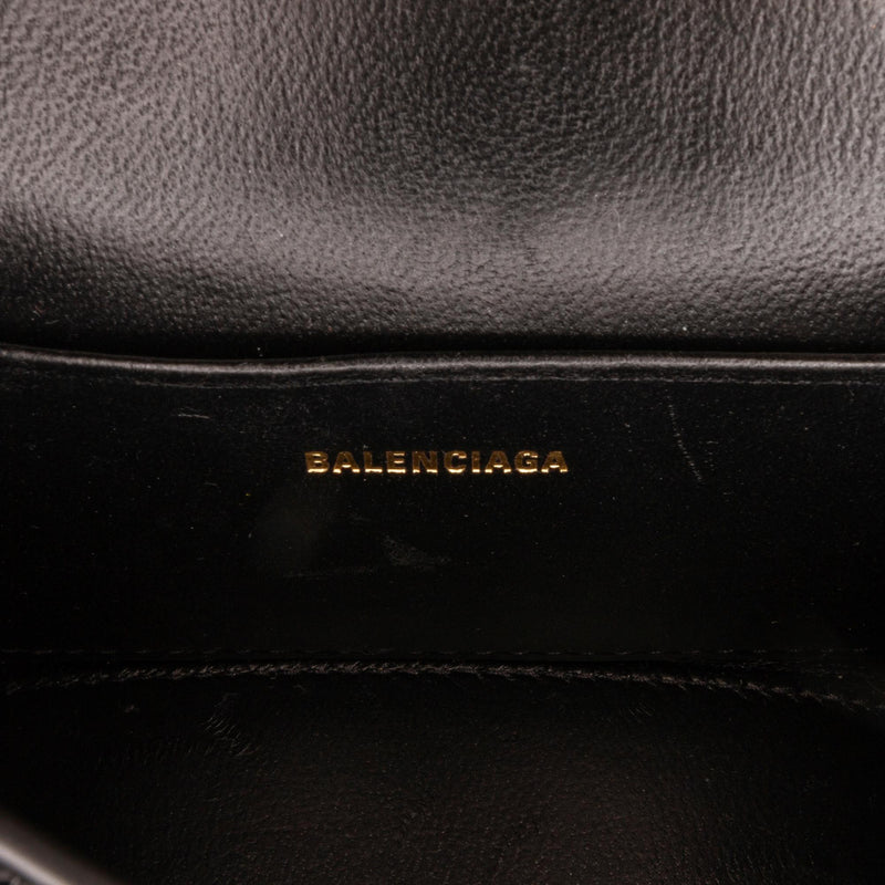 Balenciaga Mini Embossed Leather Hourglass (SHG-9K7ahx)
