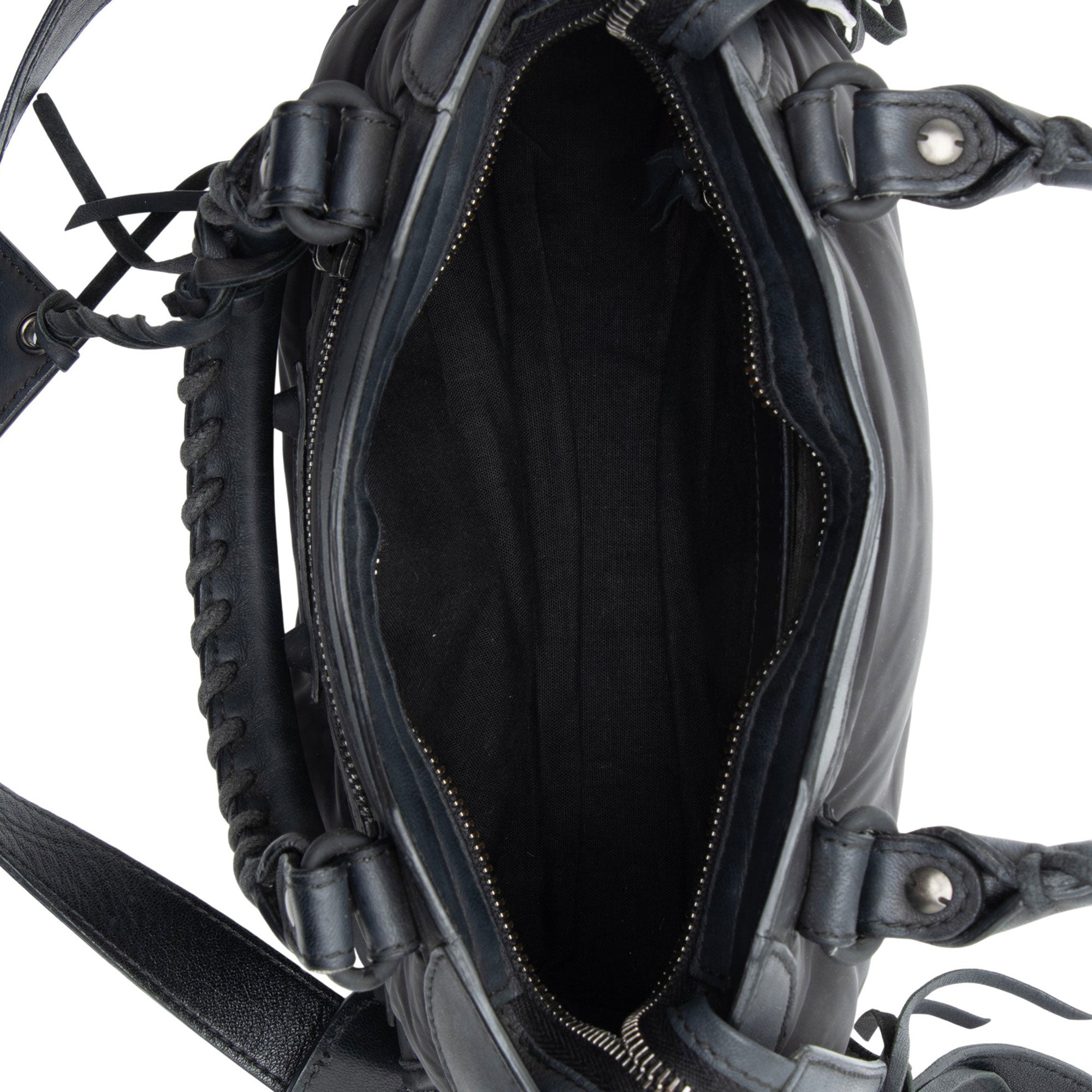 Balenciaga Nylon Agneau Classic City Mini Satchel