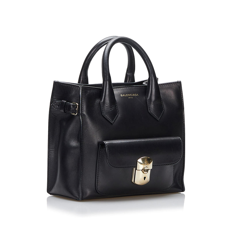 Balenciaga Padlock All Afternoon Satchel (SHG-3BOzV8)