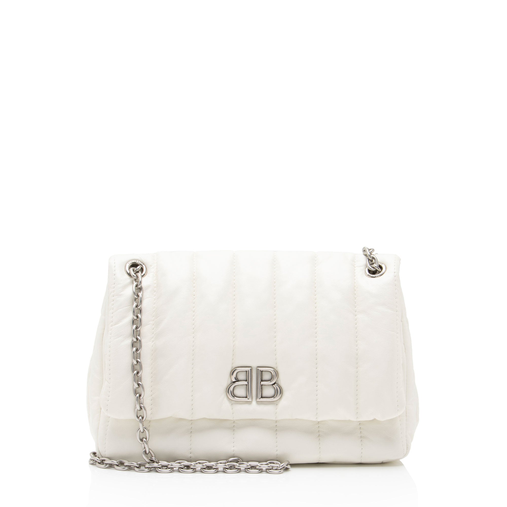 Balenciaga Quilted Leather Monaco Mini Shoulder Bag