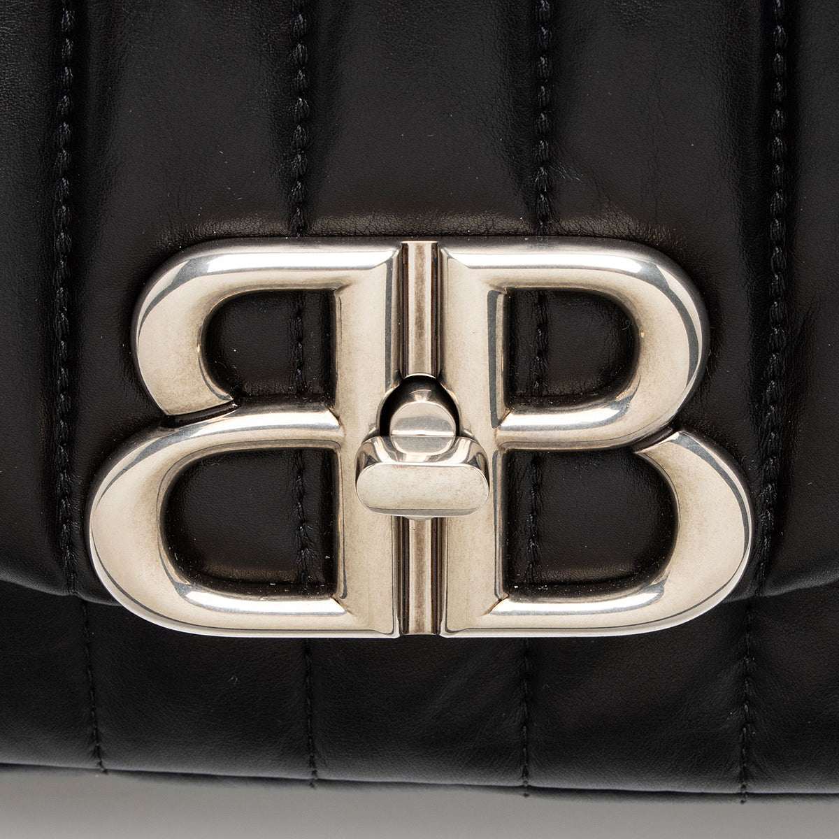 Balenciaga Quilted Leather Monaco Small Shoulder Bag