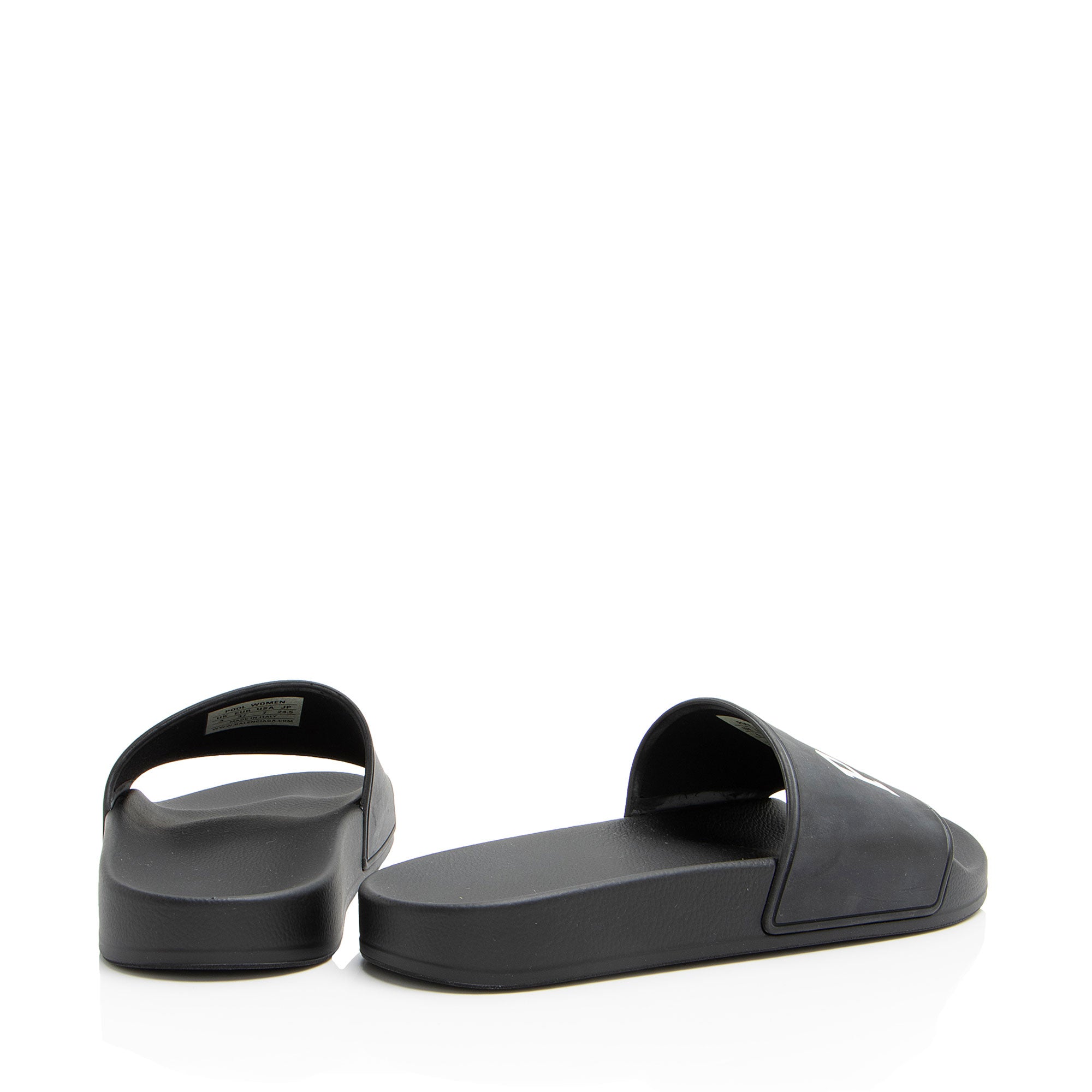 Balenciaga Rubber Logo Slides - Size 7 / 37