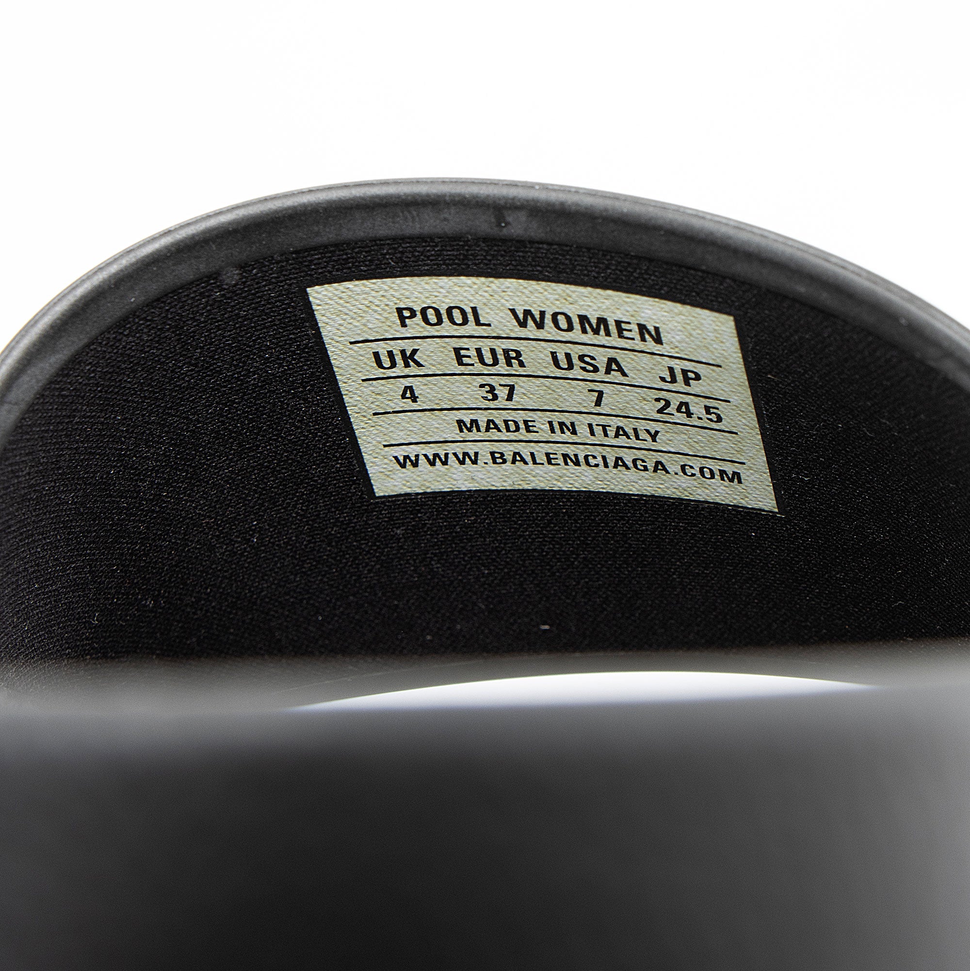 Balenciaga Rubber Logo Slides - Size 7 / 37