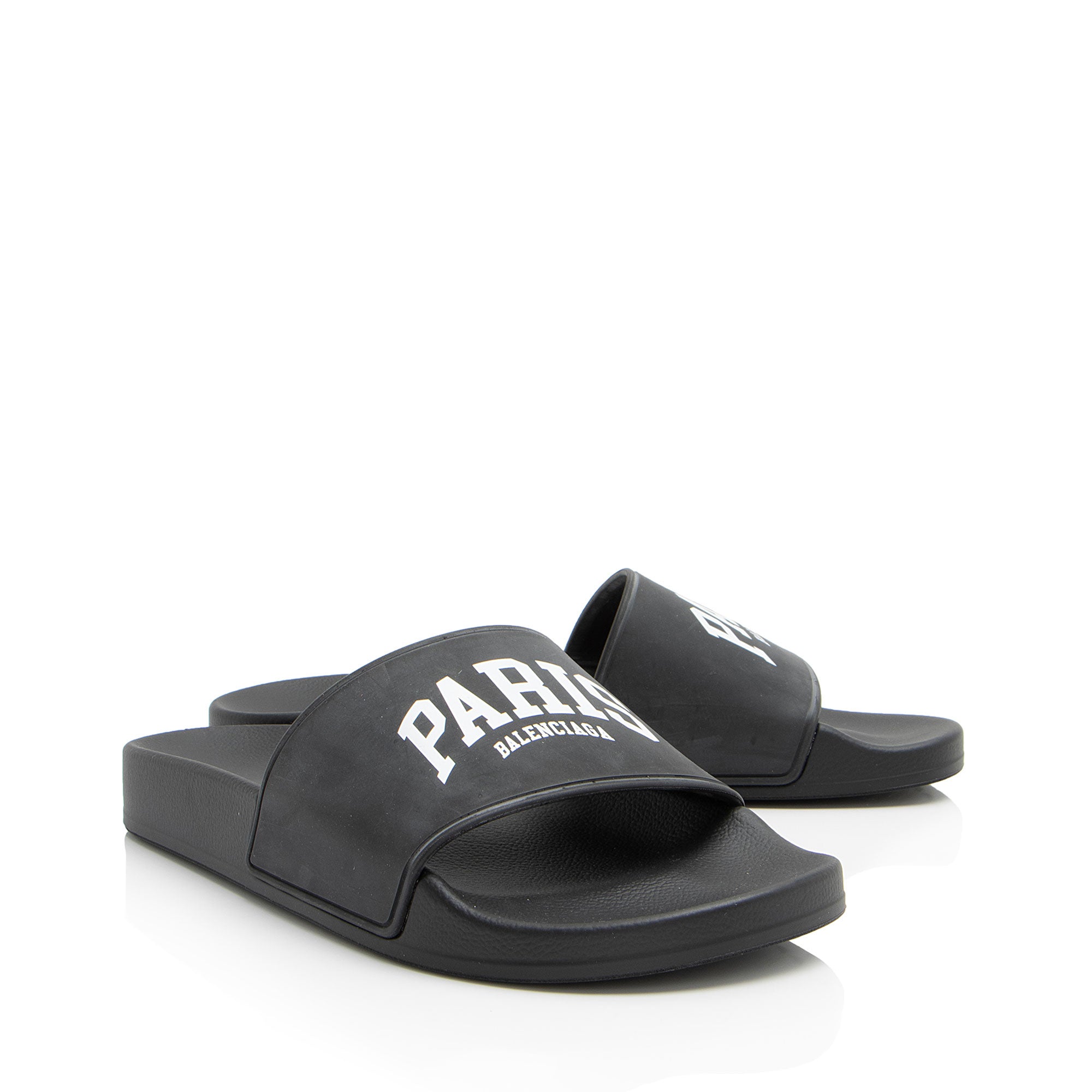 Balenciaga Rubber Logo Slides - Size 7 / 37