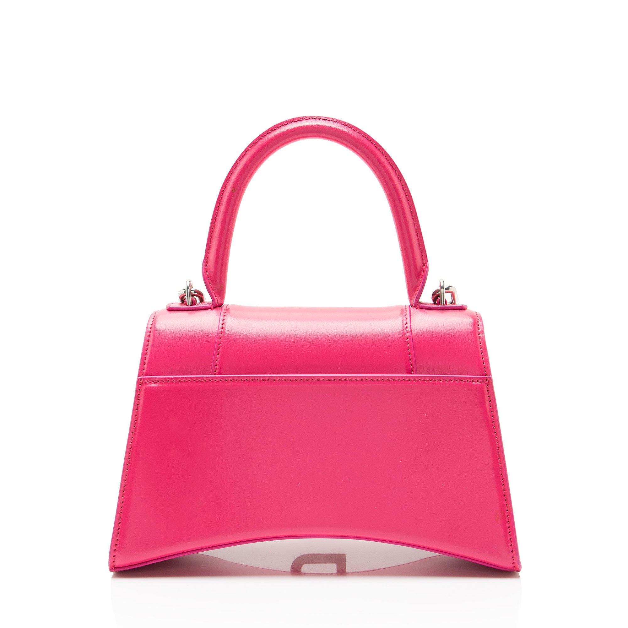 Balenciaga Shiny Calfskin Hourglass Small Top Handle