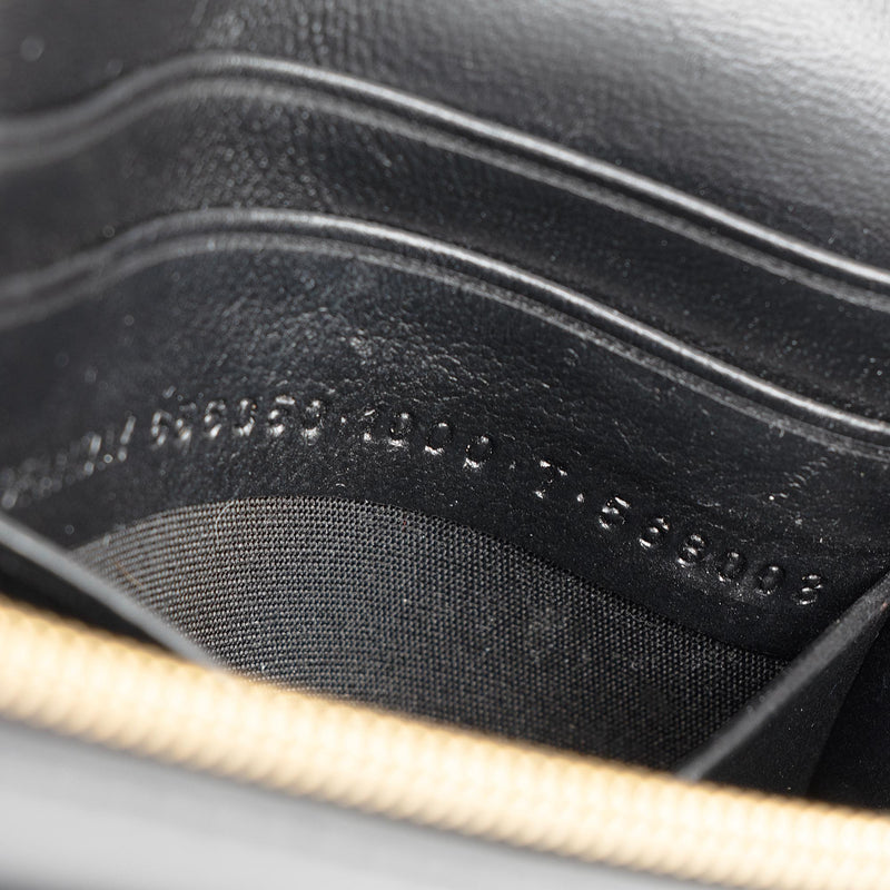 Balenciaga Shiny Calfskin Hourglass Wallet on Chain Bag (SHF-RgTbFx)