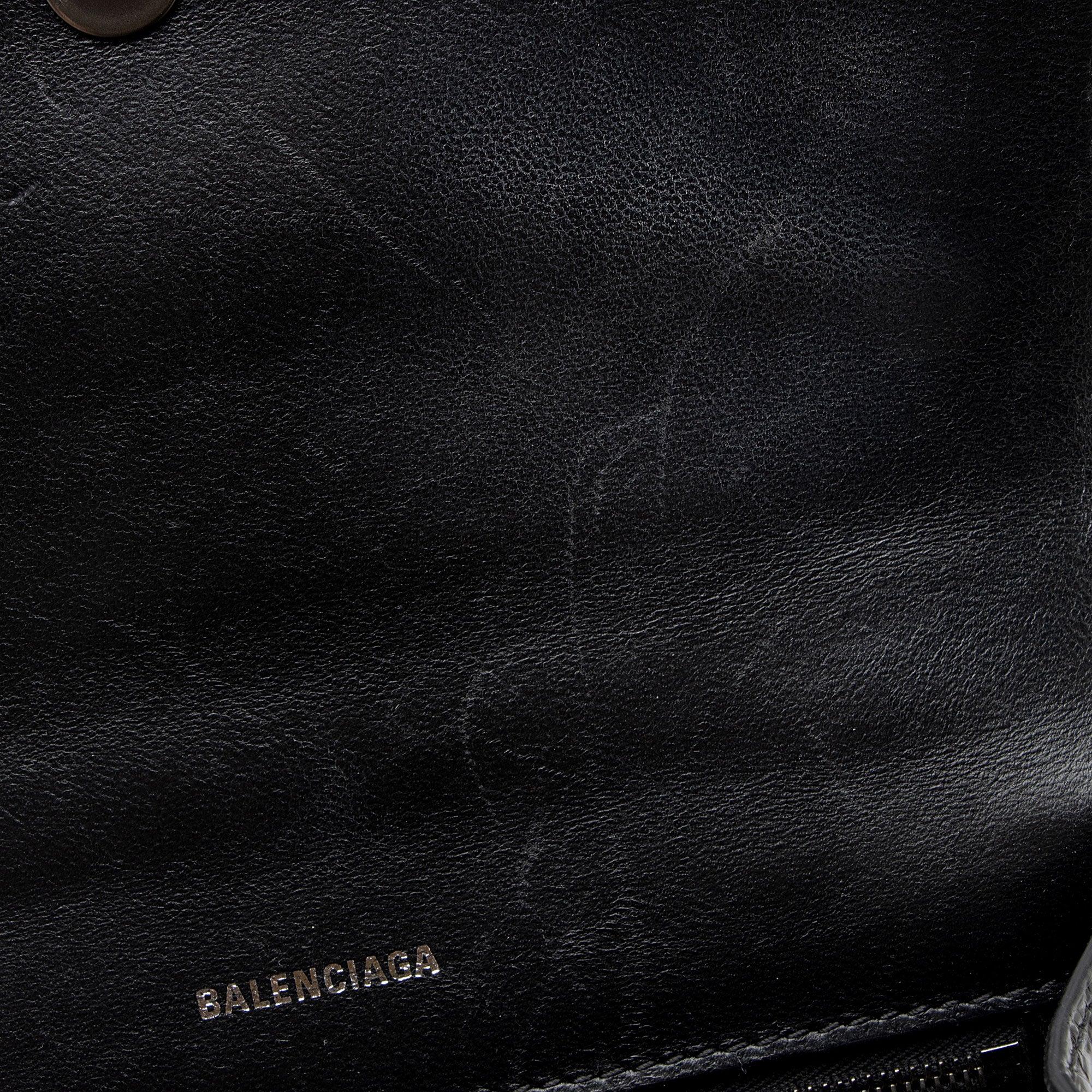 Balenciaga Shiny Croc Embossed Calfskin Hourglass Small Top Handle