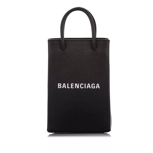 Balenciaga Shopping Phone Holder (SHG-rtJ8bu)