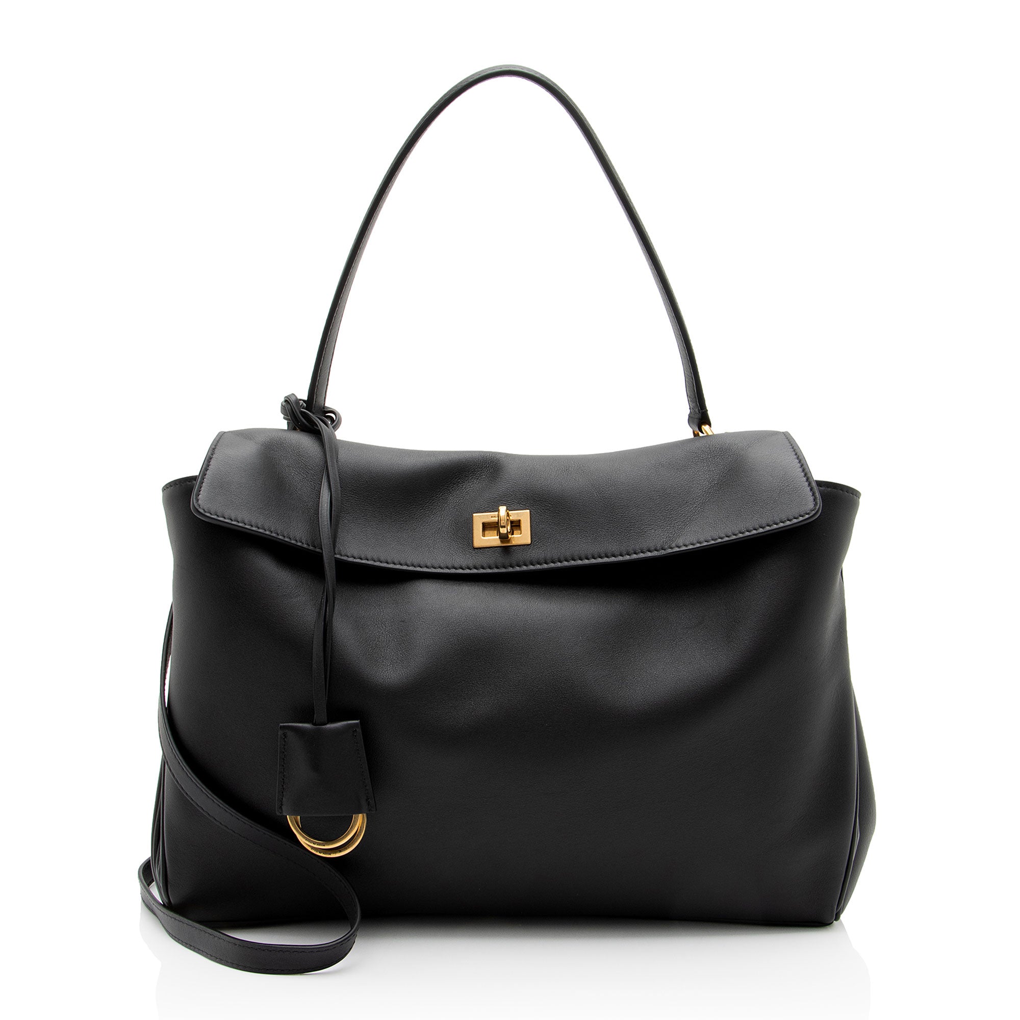 Balenciaga Smooth Calfskin Rodeo Medium Satchel