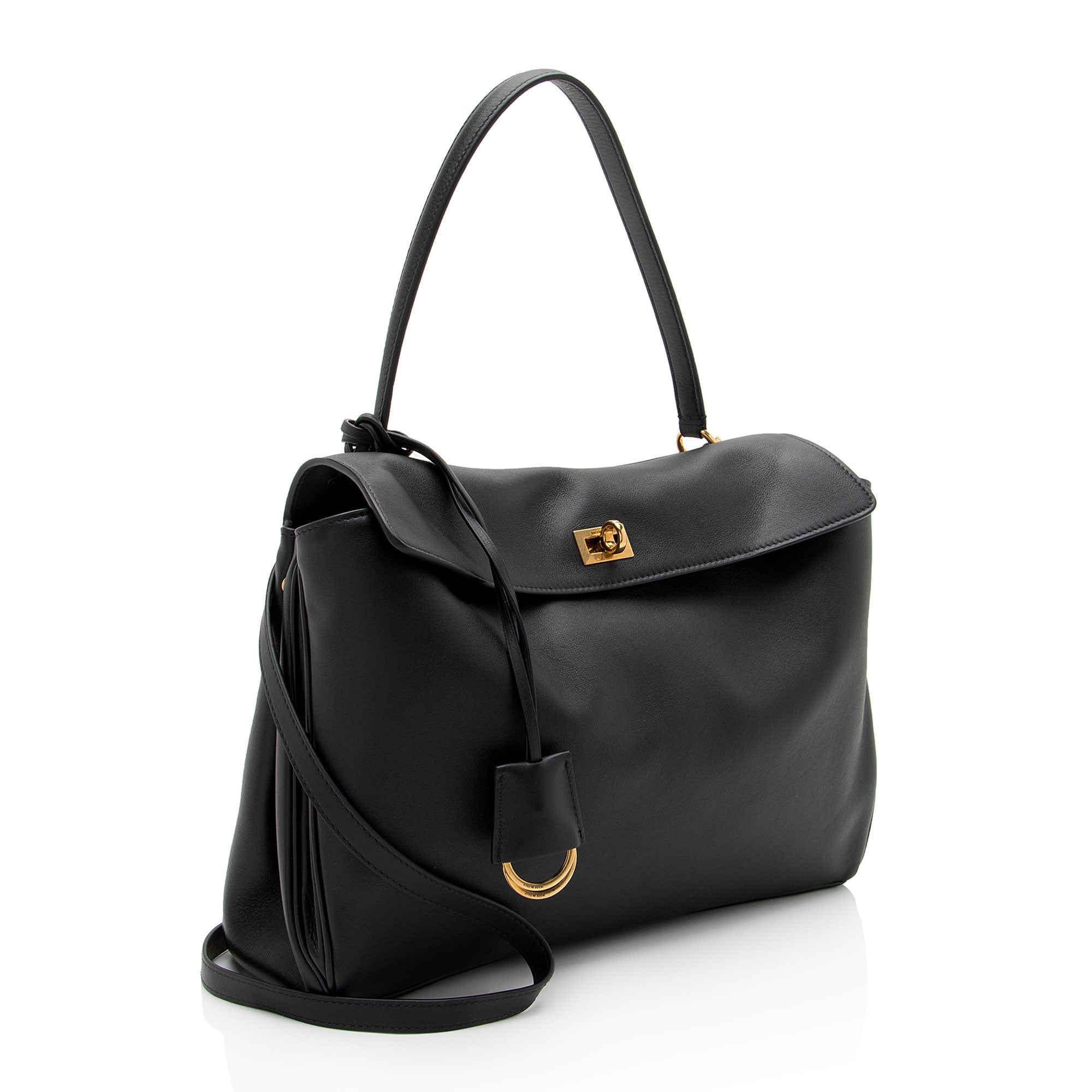 Balenciaga Smooth Calfskin Rodeo Medium Satchel