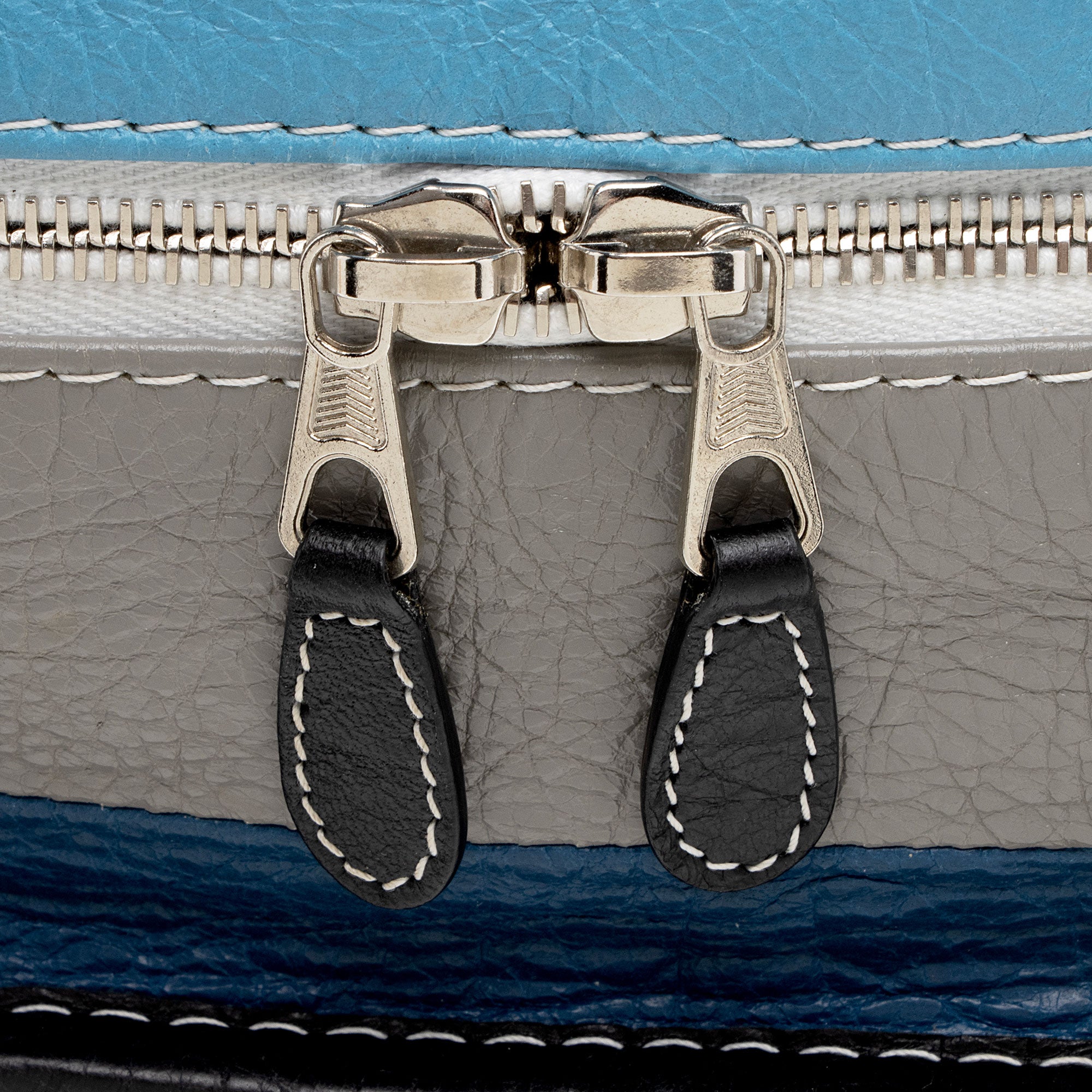 Balenciaga Striped Veau Arena Bazar Small Shopper Tote