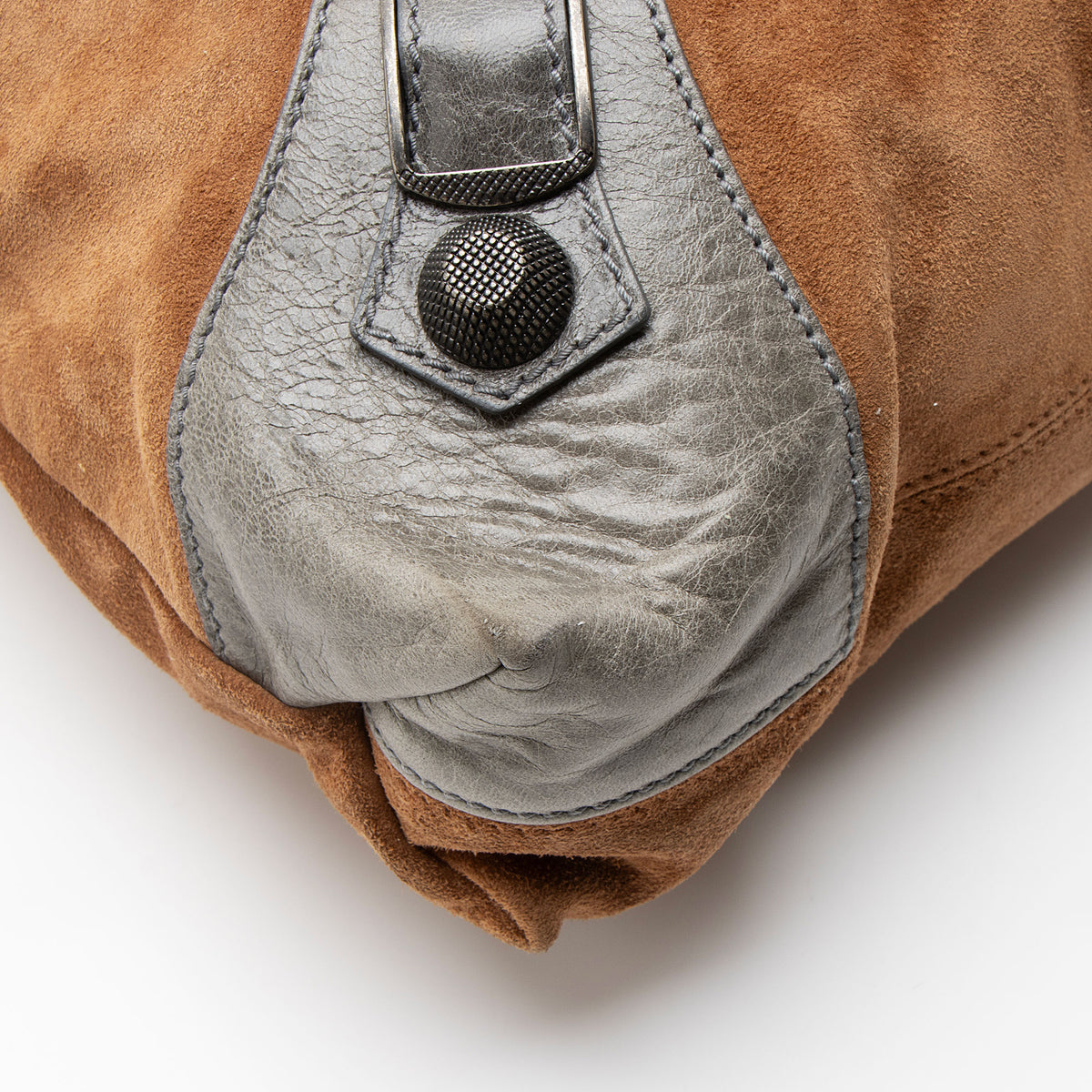 Balenciaga Suede Chevre Giant 21 Brief Bag