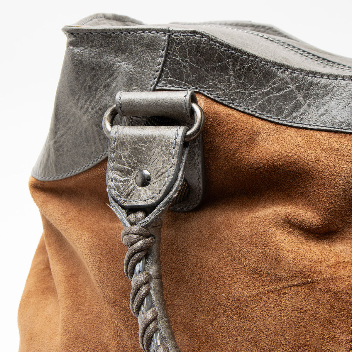 Balenciaga Suede Chevre Giant 21 Brief Bag