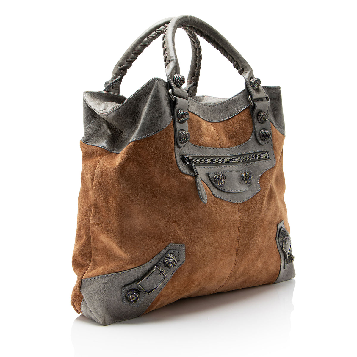 Balenciaga Suede Chevre Giant 21 Brief Bag