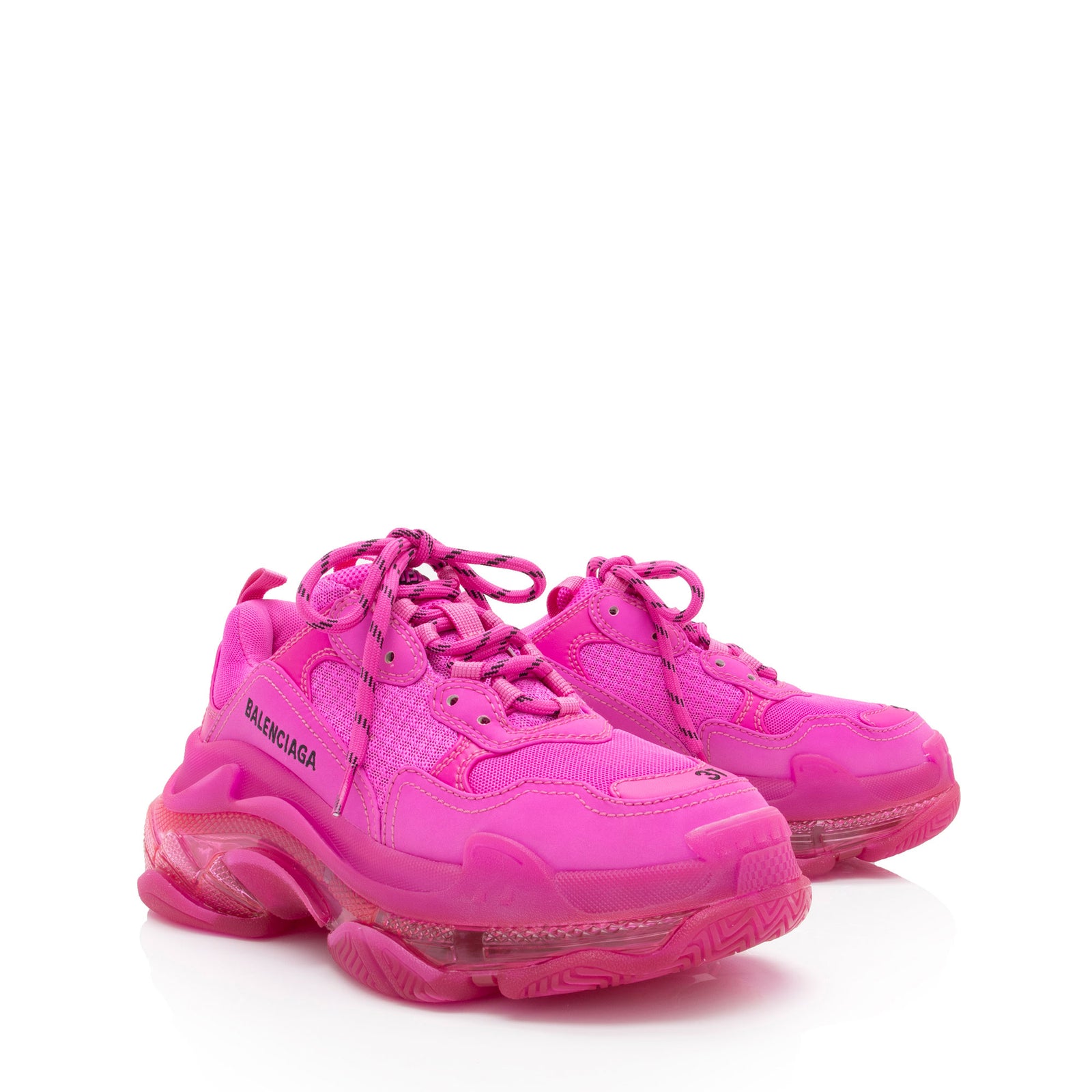 Balenciaga Triple S Clear Sole Sneakers - Size 7 / 37 (SHF-F7gK8V 