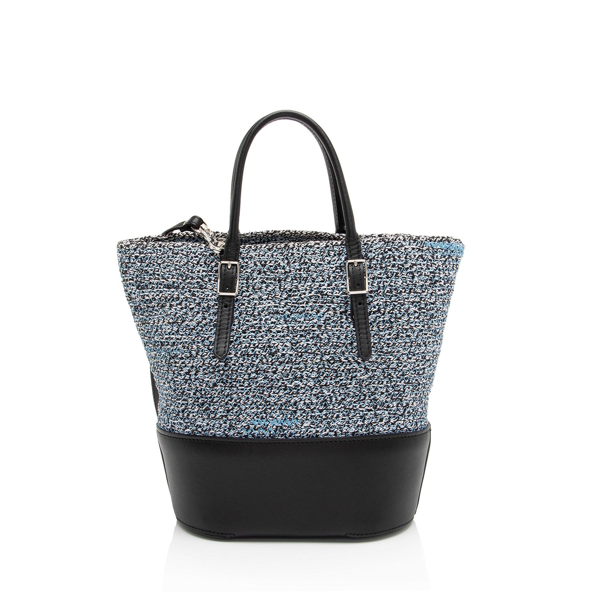 Balenciaga Tweed Leather Cabas Tote