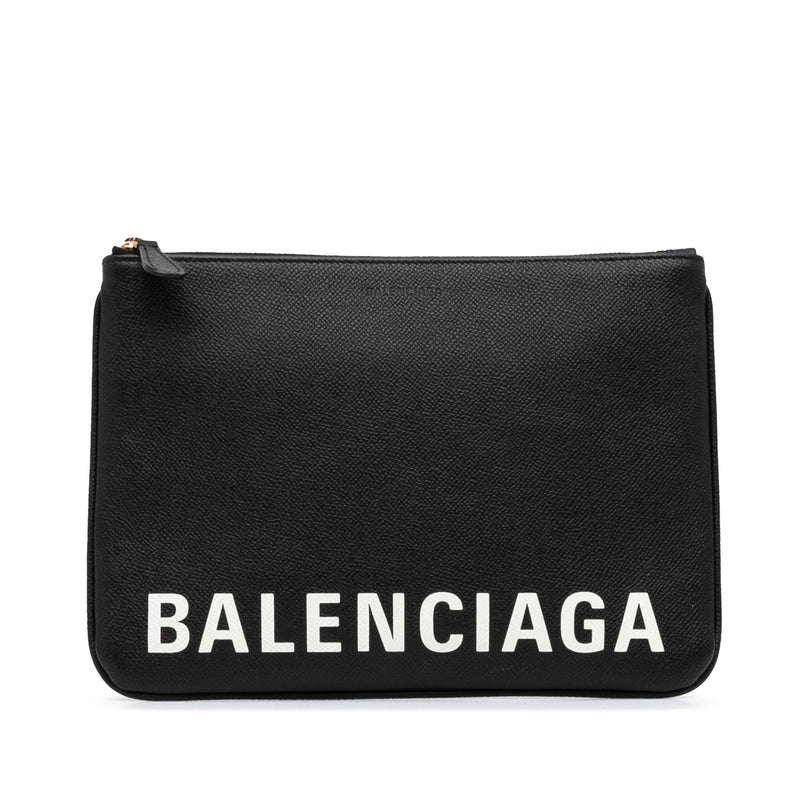 Balenciaga Ville Logo Pouch (SHG-Vkehqe)