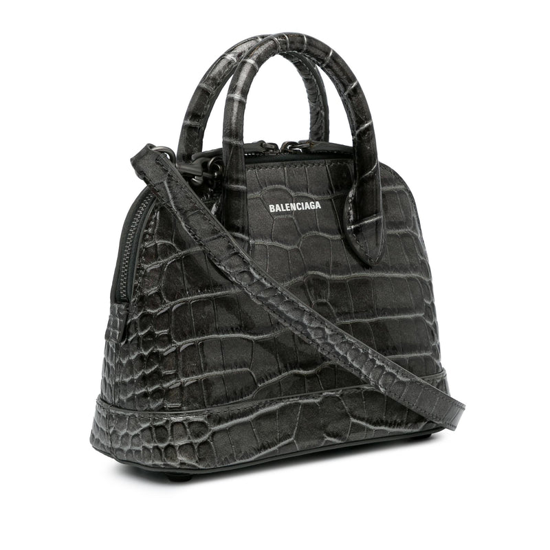 Balenciaga XS Embossed Ville Satchel (SHG-2HcrjE)