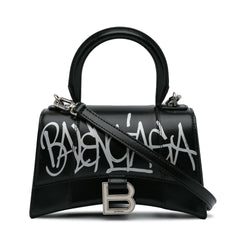 Balenciaga XS Hourglass Graffiti Top Handle Bag (SHG-Z3JD8X)