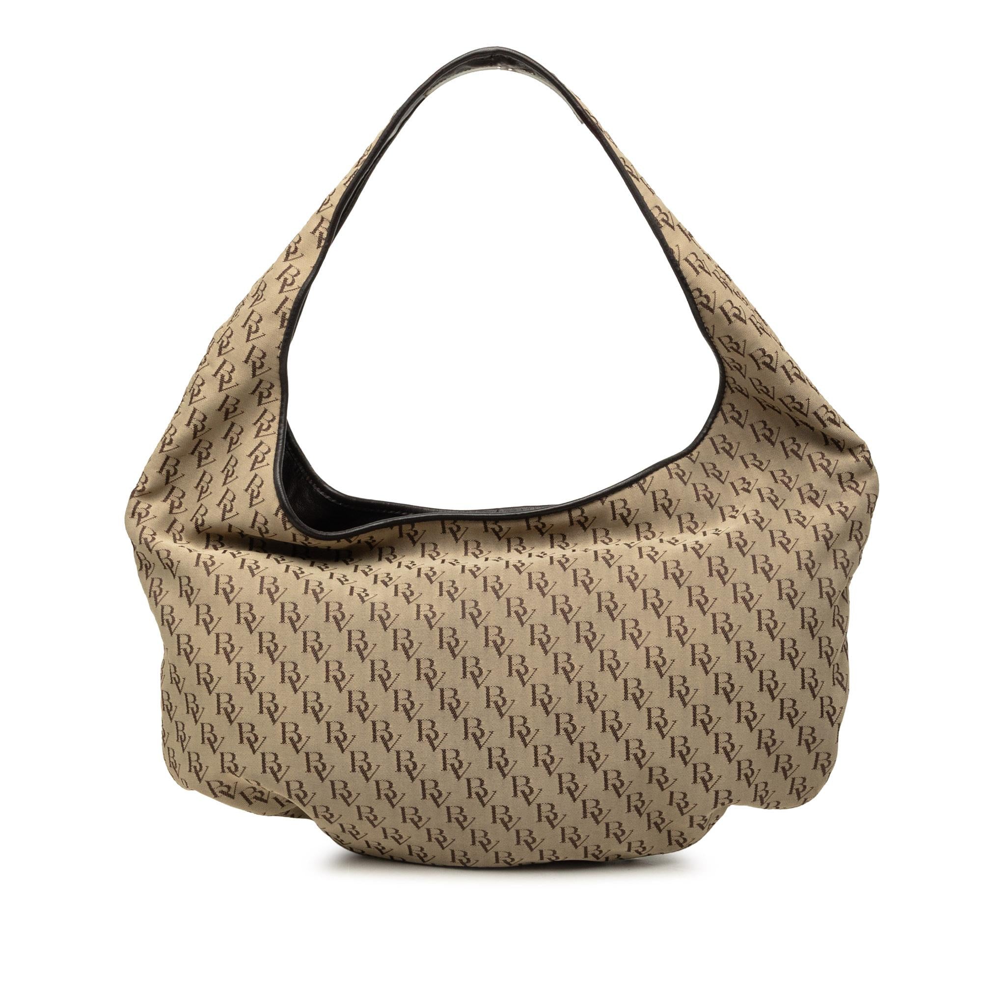 Bottega Veneta BV Monogram Canvas Campana Hobo
