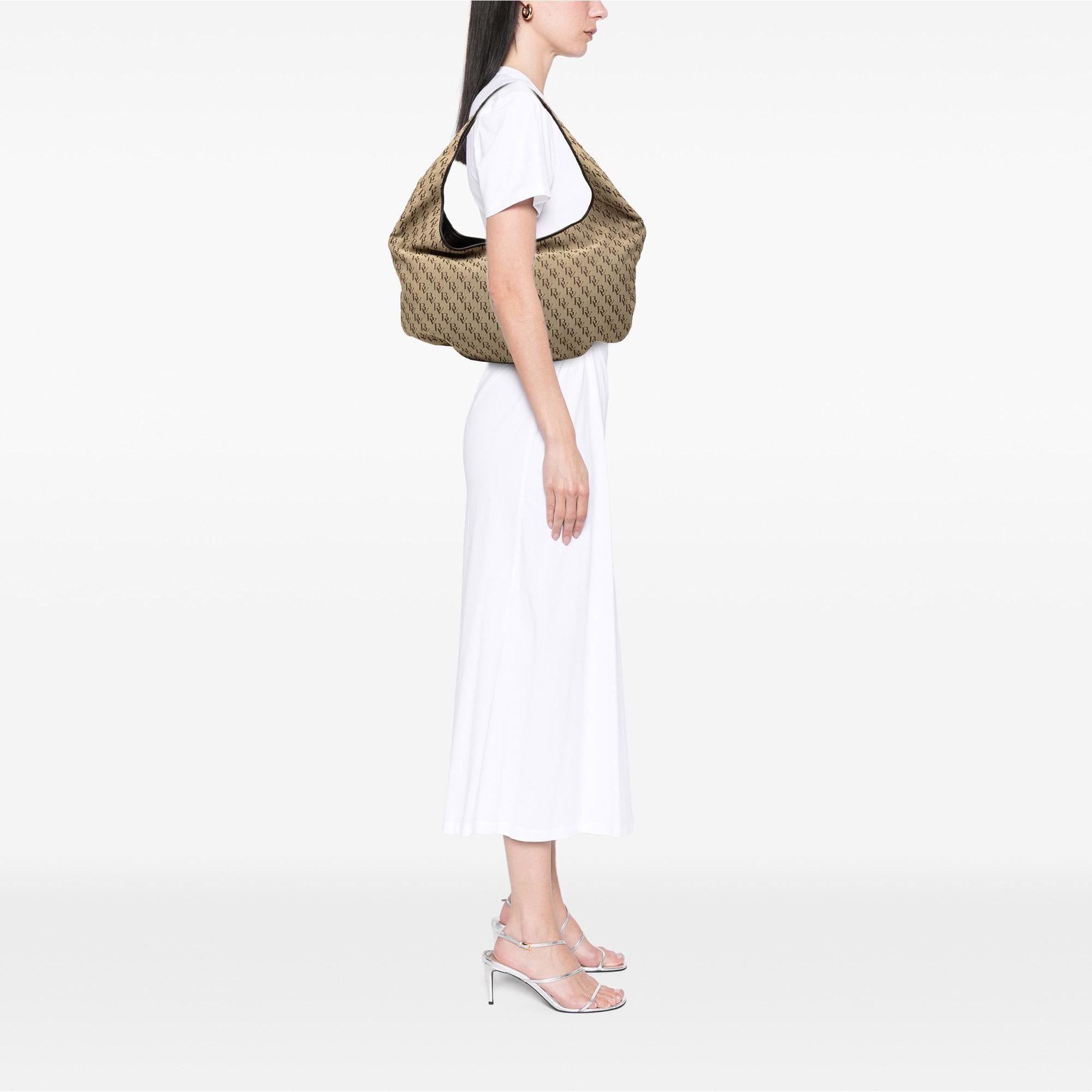 Bottega Veneta BV Monogram Canvas Campana Hobo
